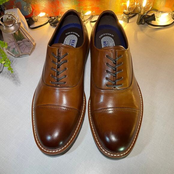 Kenneth Cole Flex Lace Up, Cognac, 8.5 M - Picture 2 of 12